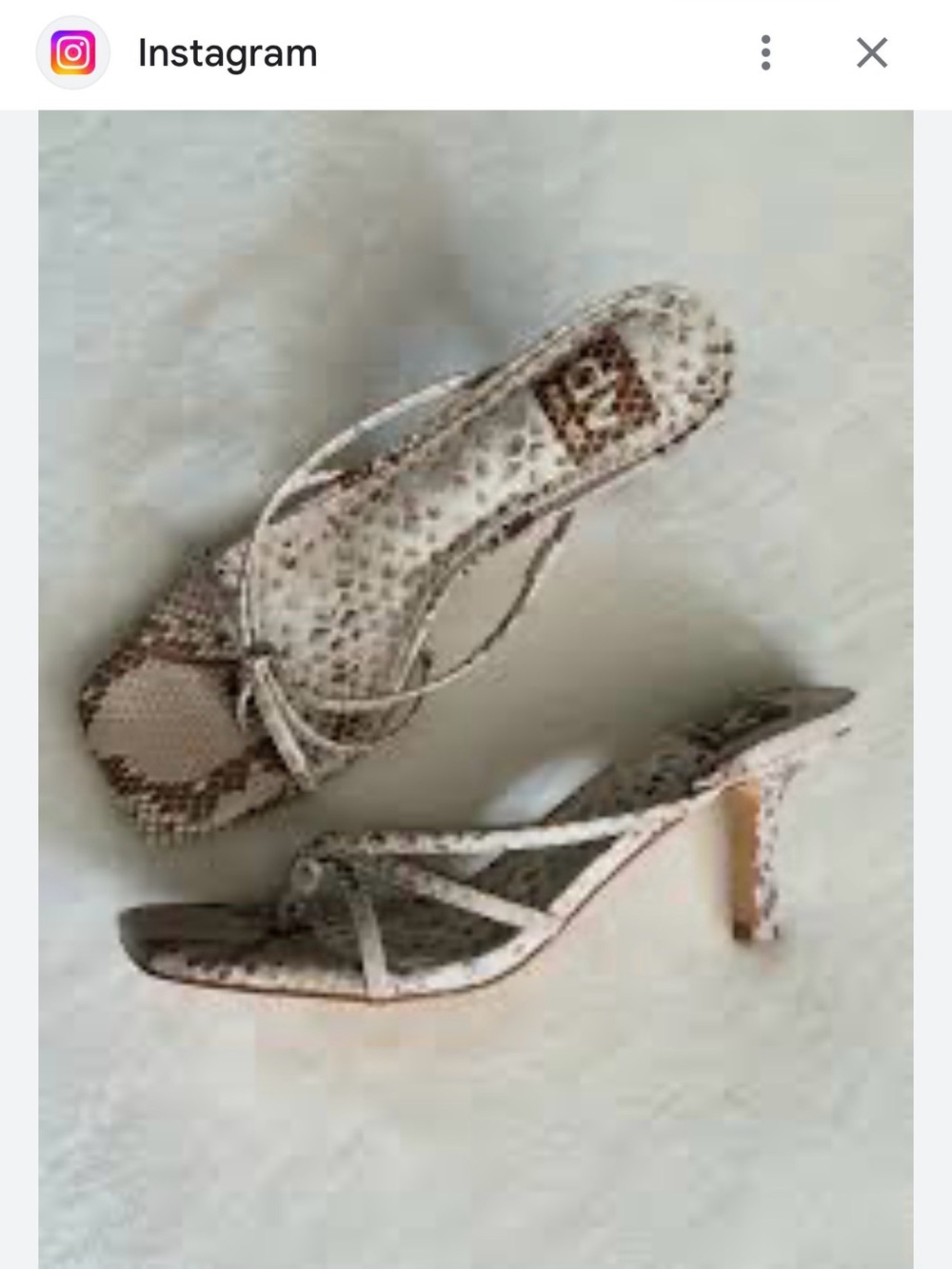 DV by Dolce Vita Beige Snakeskin Strappy Heeled Sandals